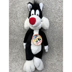 Vintage Sylvester Cat Plush 1989 Mighty Star Looney Tunes Warner Brothers‎ NWT
